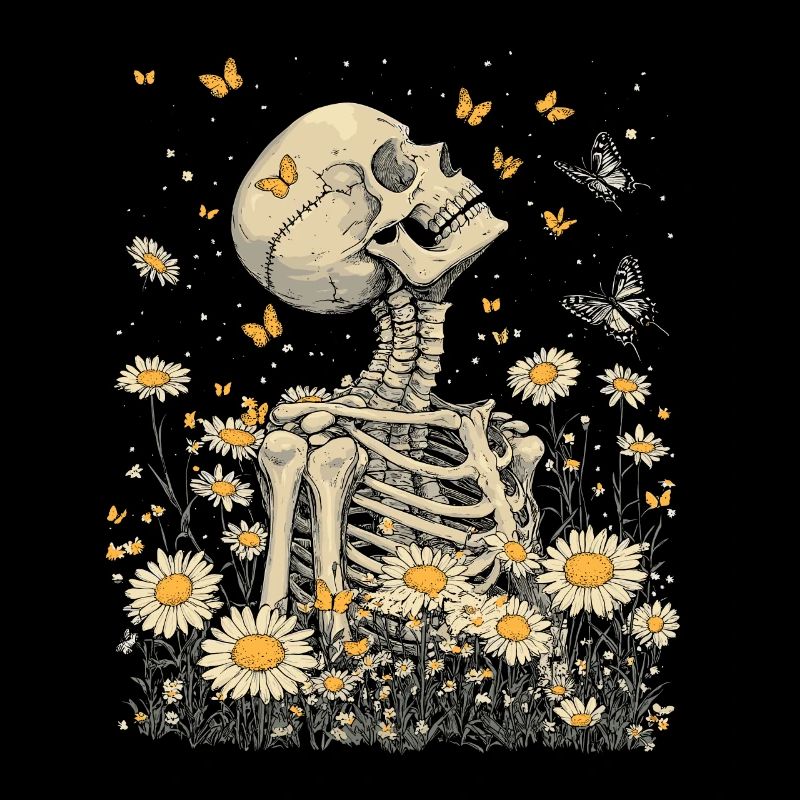 Skelett Blumen