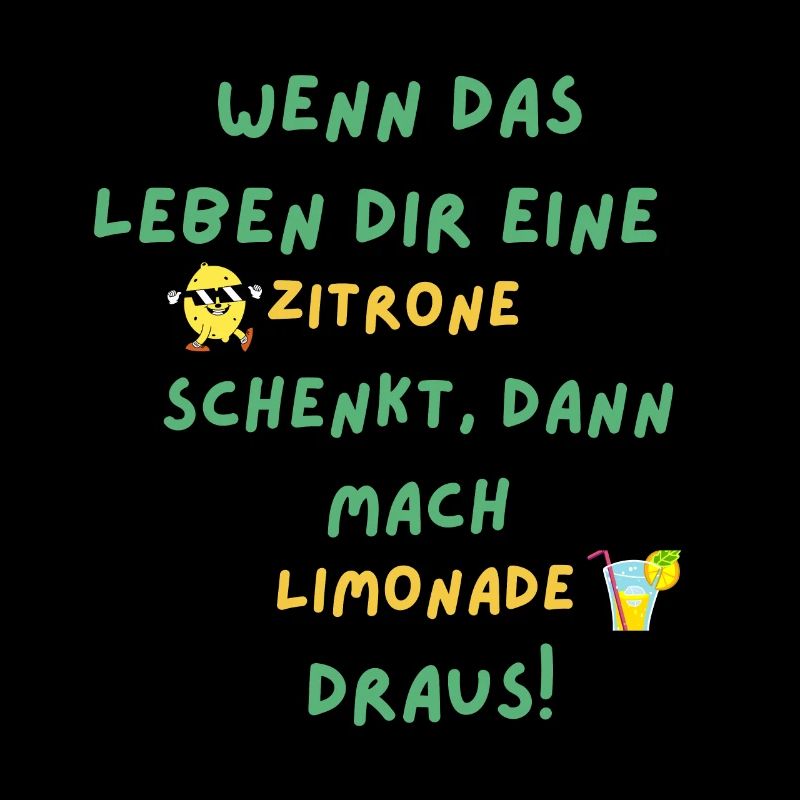 Lustiger zitronen spruch/Zitat - Geschenkidee