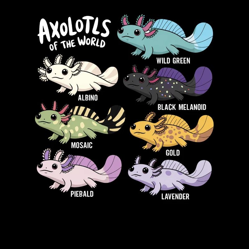 Axolotls du monde Mignon Anime Salamandre