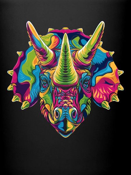 Triceratops Dinosaur Popart