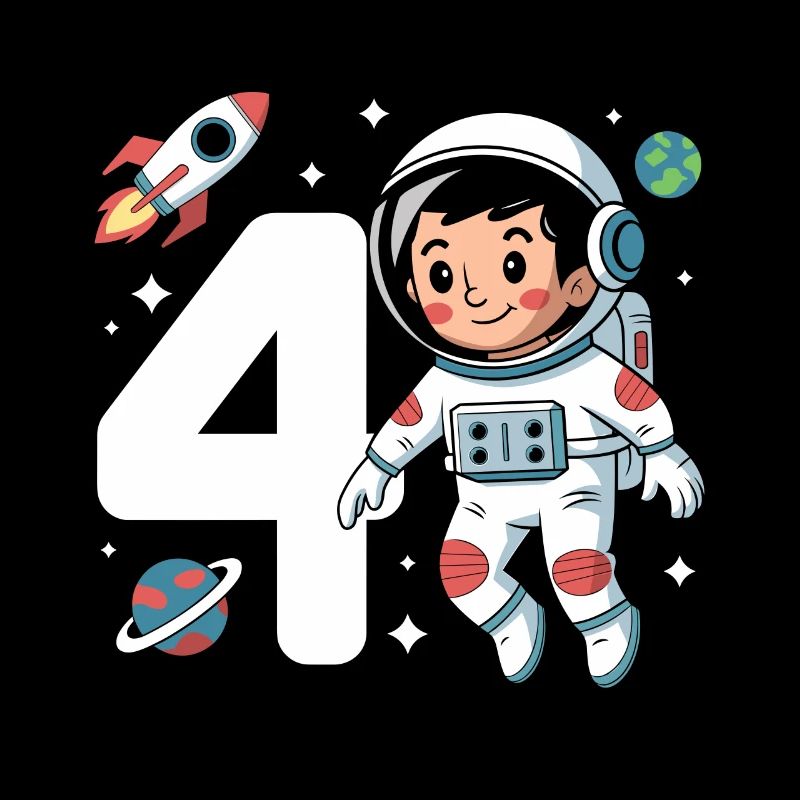 4e anniversaire astronaute aventure spatiale pour les garçons