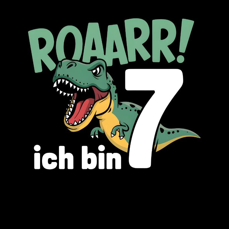 7ème anniversaire 7 ans Dino Dinosaur Fan