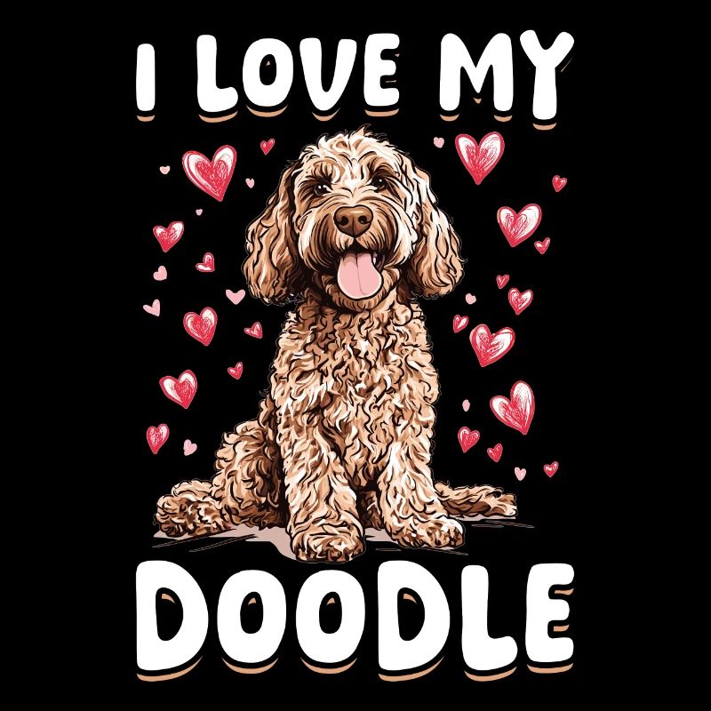 Goldendoodle Race de chien J’aime mon Doodle