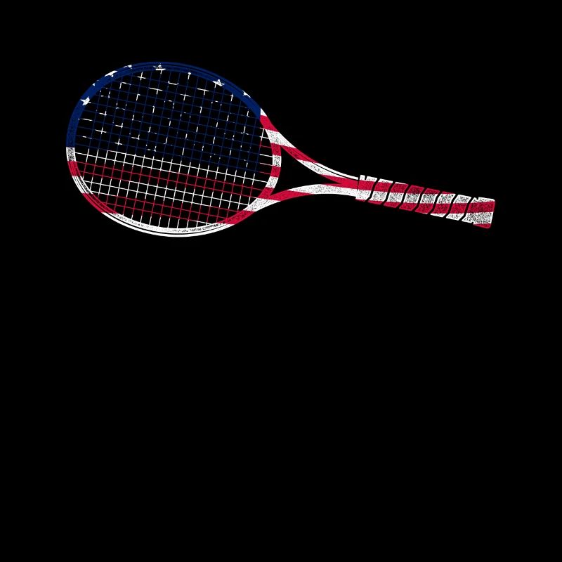 Funny Tennis Player Racket