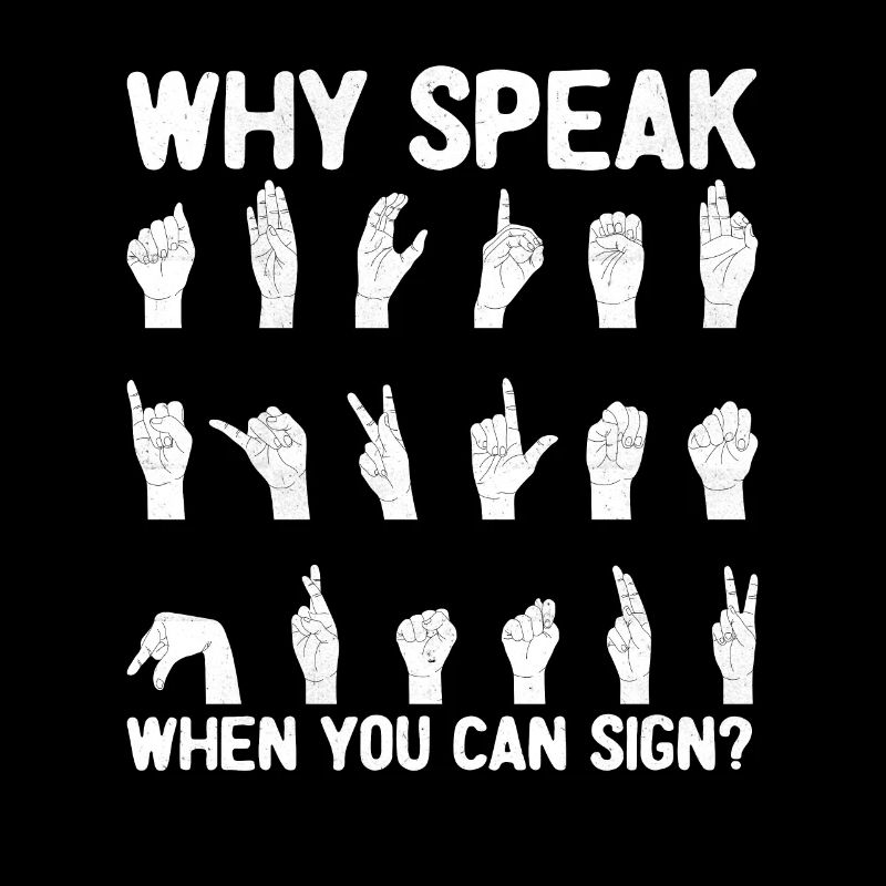 Deaf Pride ASL Sign Language