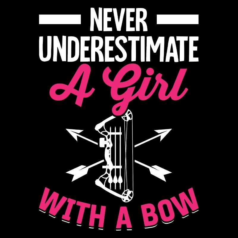 Bogenschießen Bogenschütze Bogen und Pfeil Ein Mäd