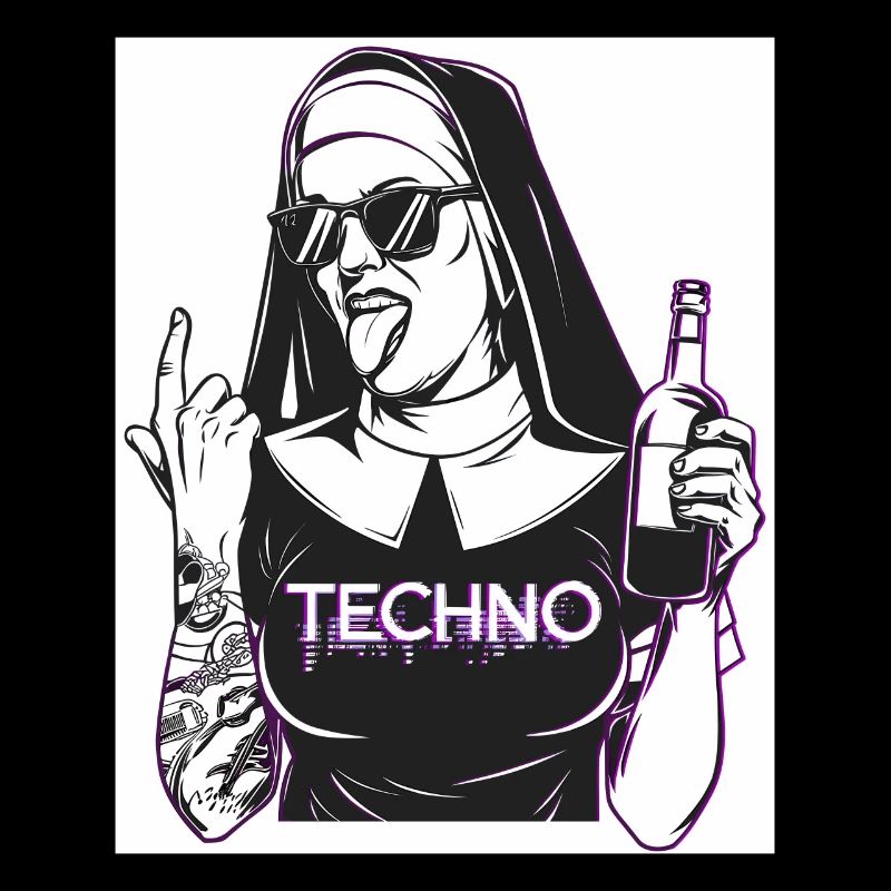 Rebellious Nun Techno Party Hardstyle