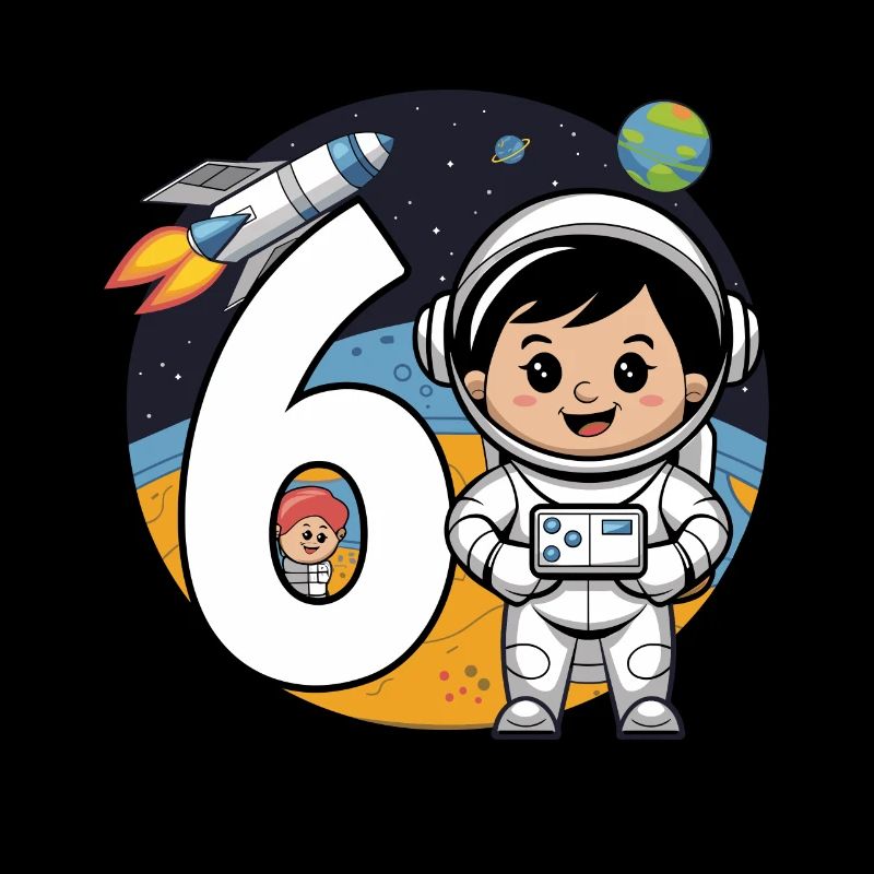 6e anniversaire astronaute aventure spatiale pour les garçons