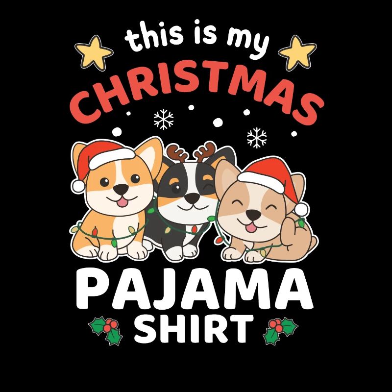 Corgi Pyjama de Noël Chiens