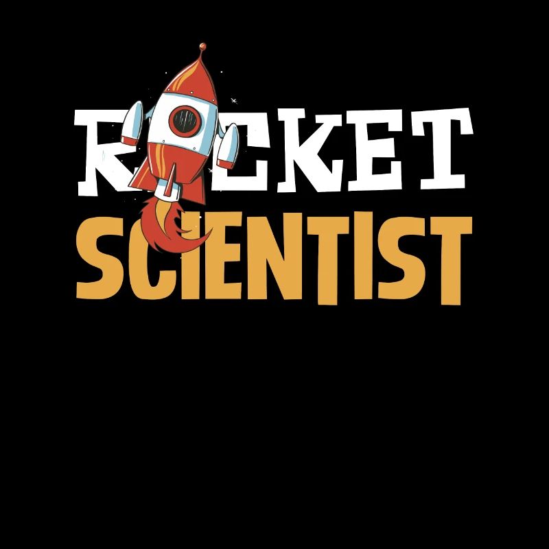 Rocket Scientist Humorous Illustration for