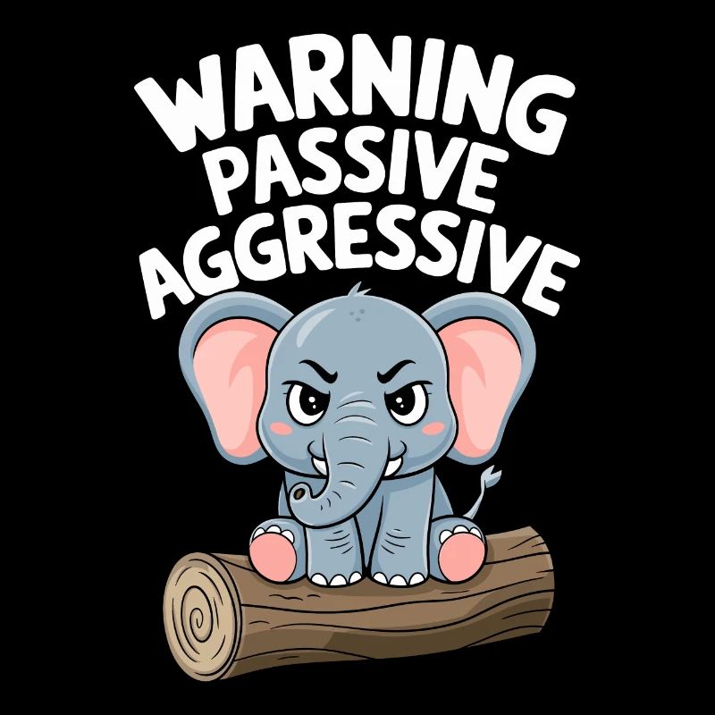 Attention Passif-Agressif Drôle d’éléphant