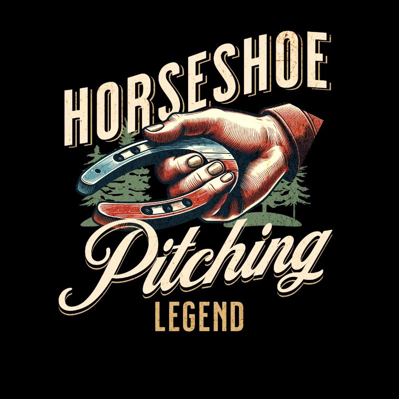 Horseshoe Throwing Horseshoe Pitching