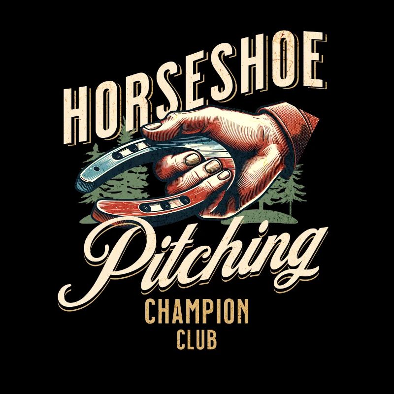 Horseshoe Throwing Horseshoe Pitching
