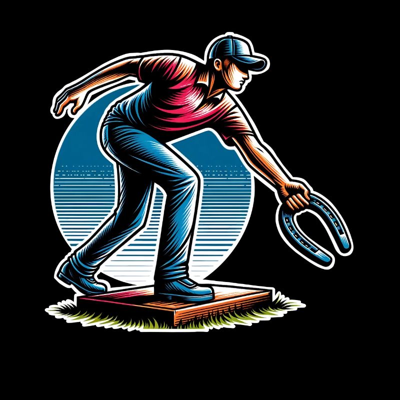 Horseshoe Throwing Horseshoe Pitching