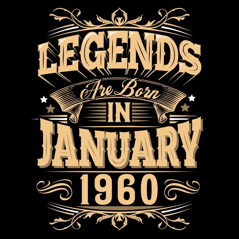 January 1960's Birthday Legend