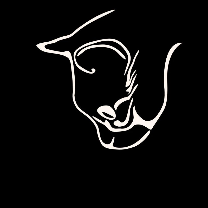 Conception graphique de visage de chat