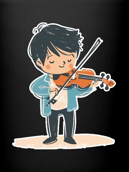Petit garçon violon