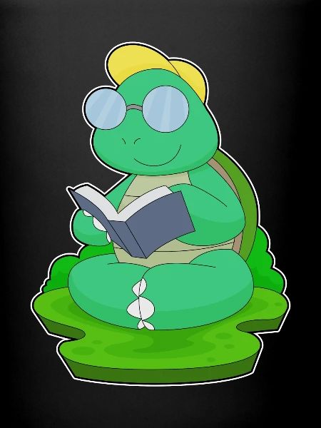Turtle Nerd Book Glasses