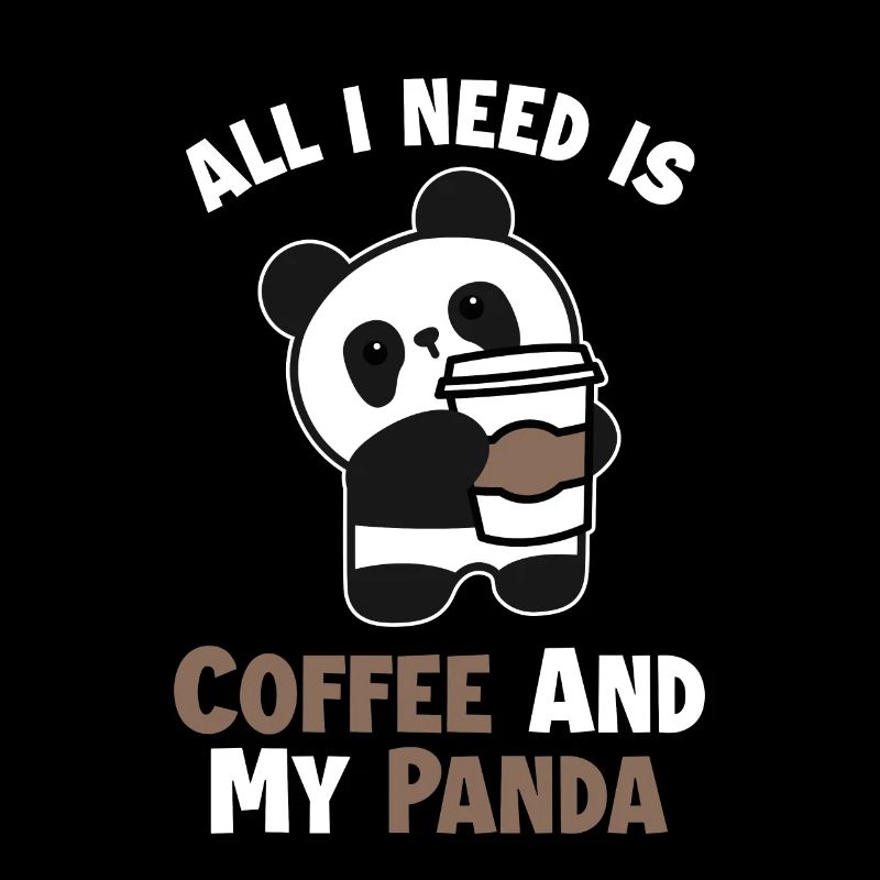 Le café et mon panda Panda Ours Ami Amant Géant