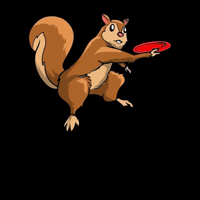 Squirrel Who Plays Disc Golf - Disc Golf Squirrel