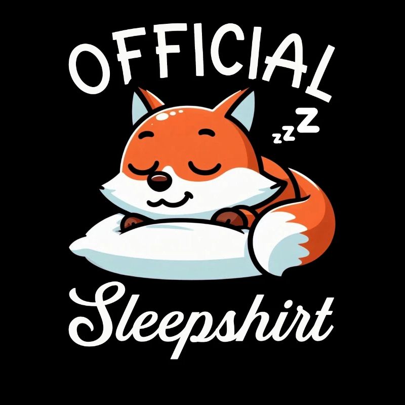 Official Sleeper Fox Cute Funny Lazy