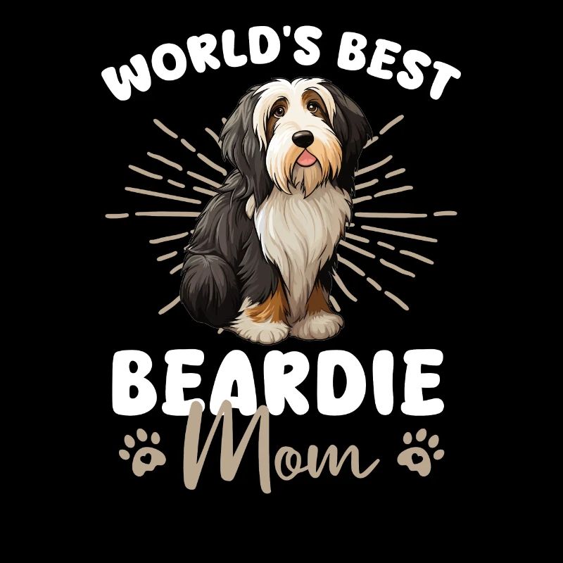 Bearded Collie Chien Beardie Mom