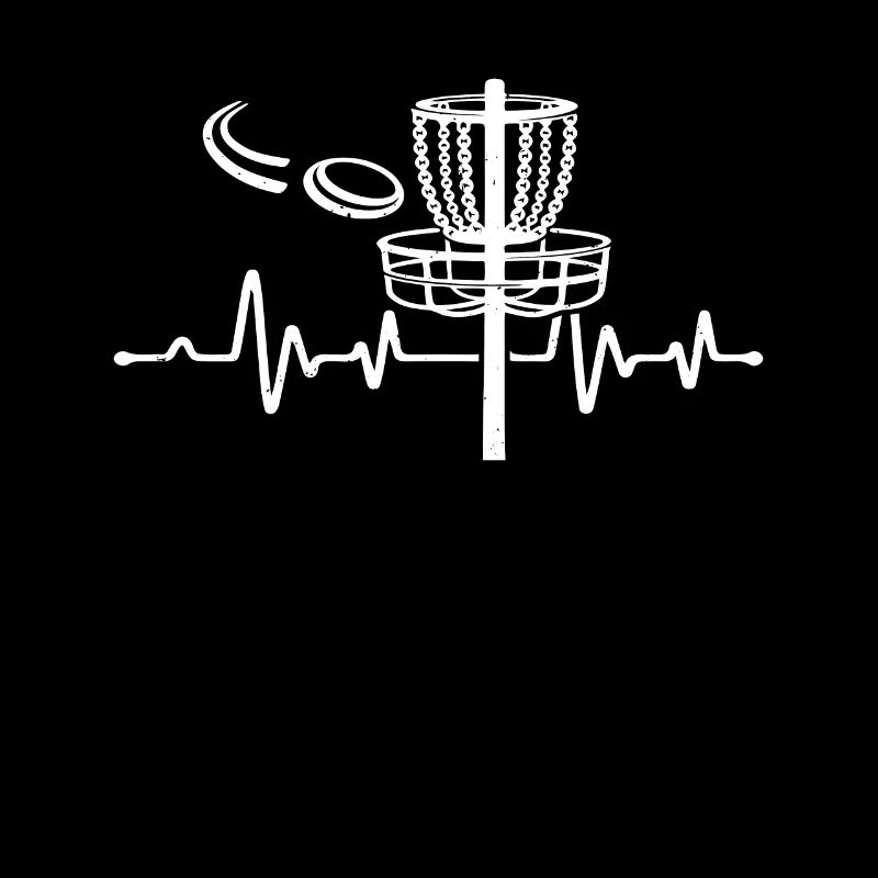 Disc Golfer Disc Golfing - Disc Golf Heartbeat