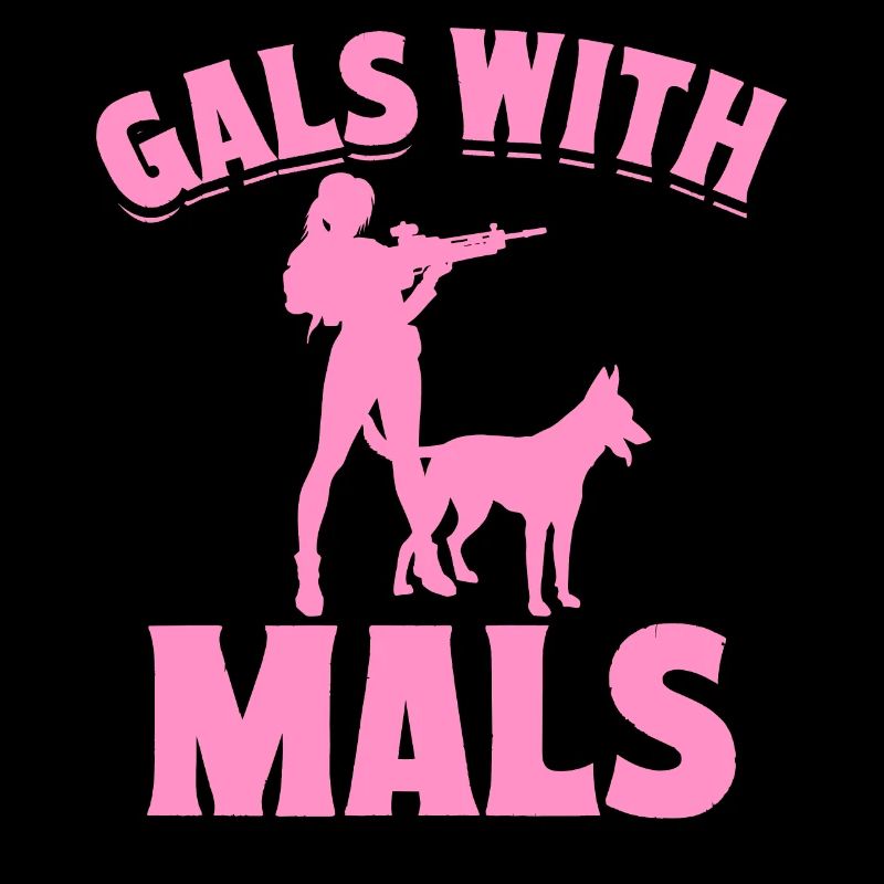 Filles malinois belges avec mals