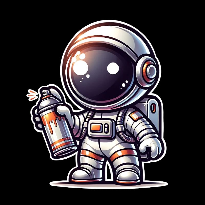 Graffiti Sprayer Astronaut