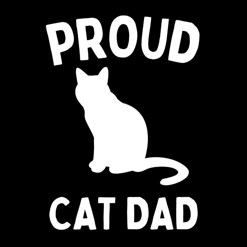 fier chat papa chat drôle conception pour