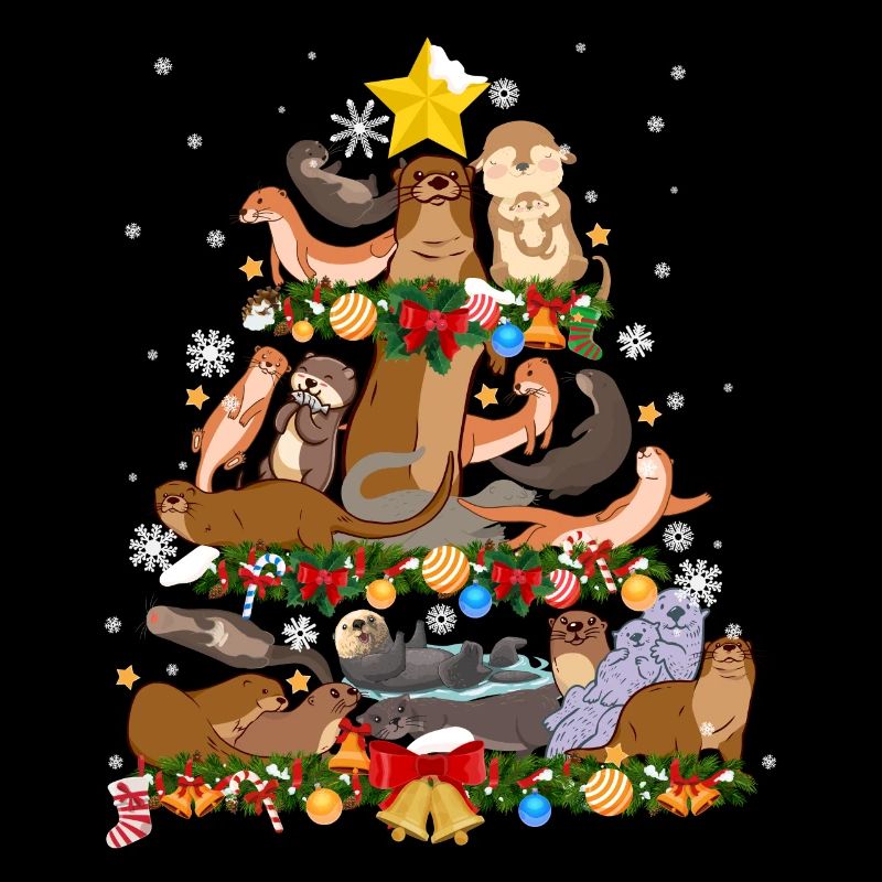 Otter Christmas Tree