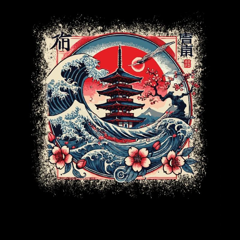 Traditionelle Japanische Pagode,