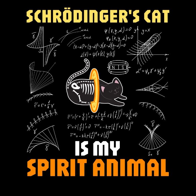 Physics Quantum Nerd Dead + Alive Schrödingers