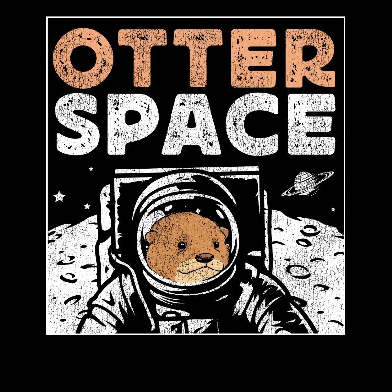 Otter Pun Space Science Astronaut