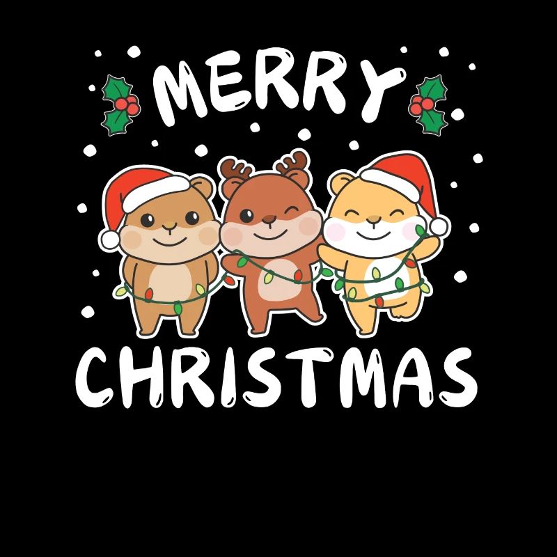 Joyeux Noël Hamster mignon Noël
