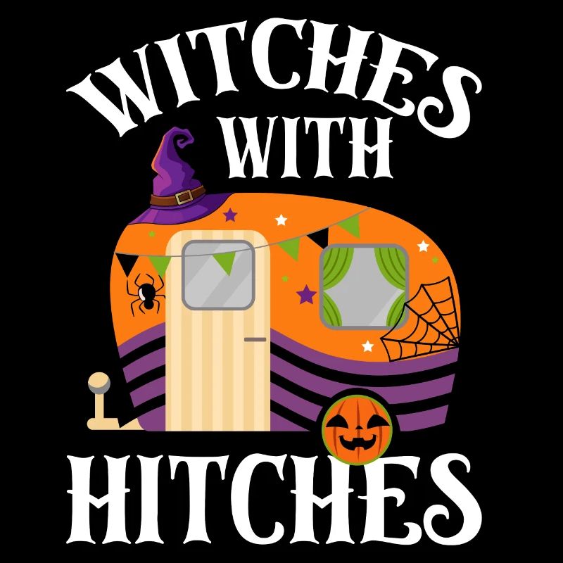 Rv Camping Camper Halloween Hexen mit