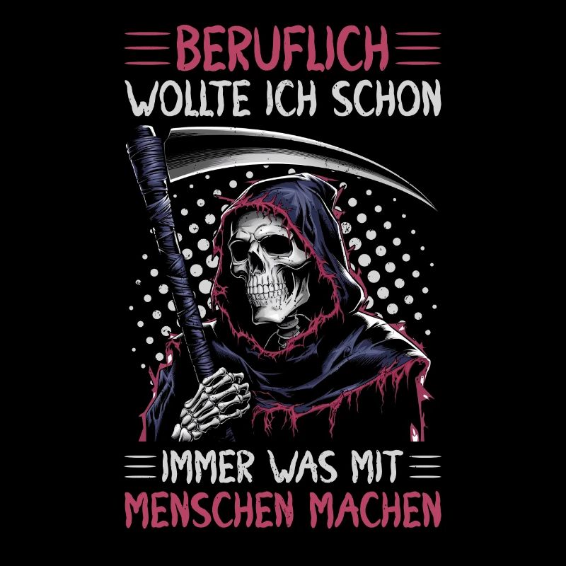 Sarkastischer Sensenmann Schwarzer Humor Dunkler