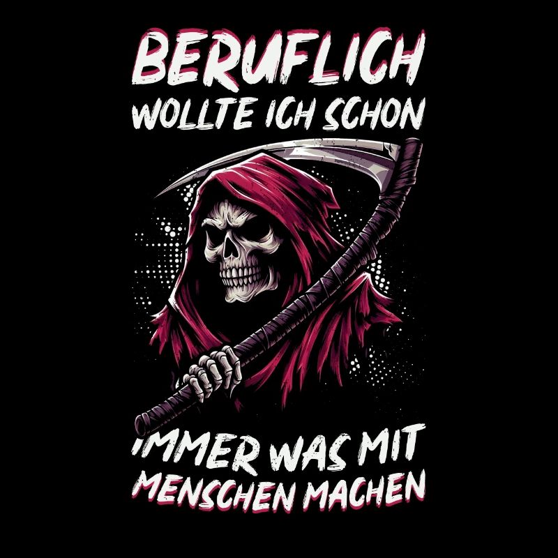 Sarkastischer Sensenmann Schwarzer Humor Dunkler