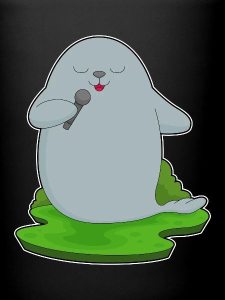 Seal Singer Microphone Singing