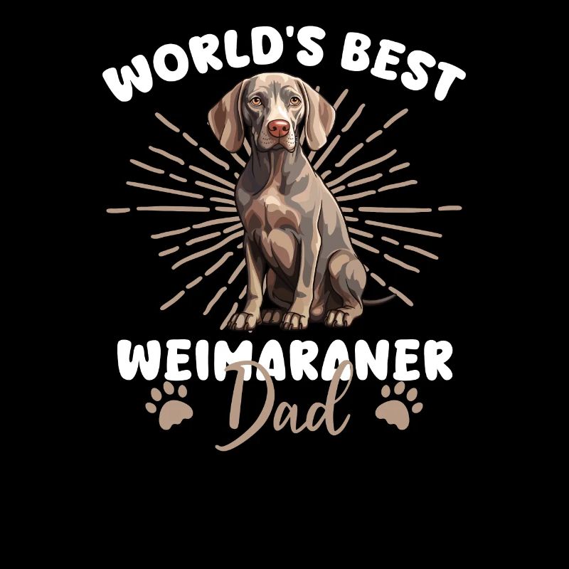 Weimaraner Groovy Weimaraner Dad