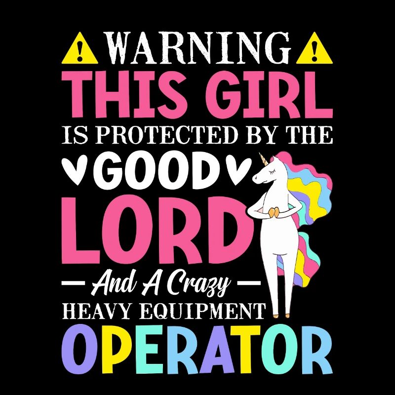 Girl Protected By Heavy Equipment Operator