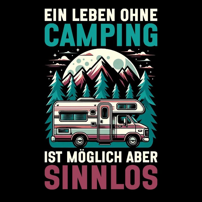 Camper Caravan Campfire Camping holiday
