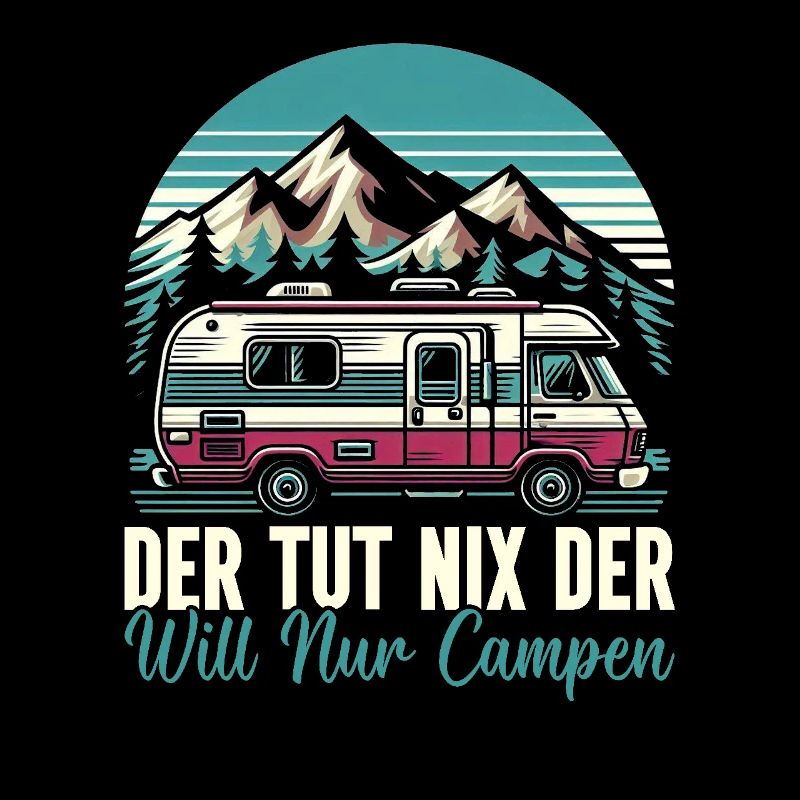 Camper Caravan Campfire Camping holiday