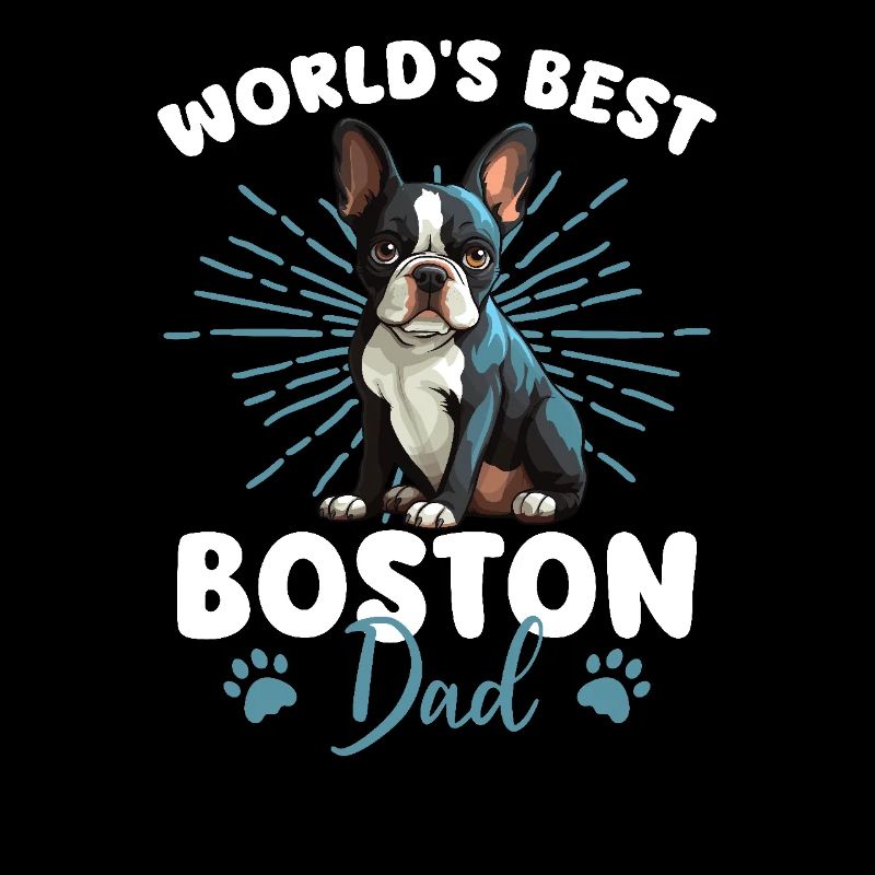 Boston Terrier Groovy Boston Dad