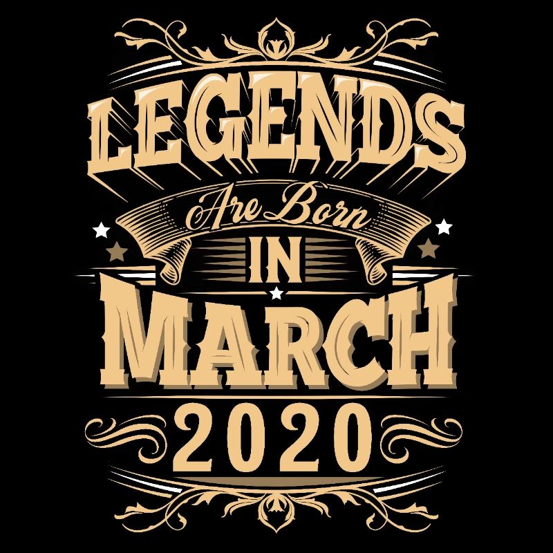Légende de l’anniversaire de mars 2020