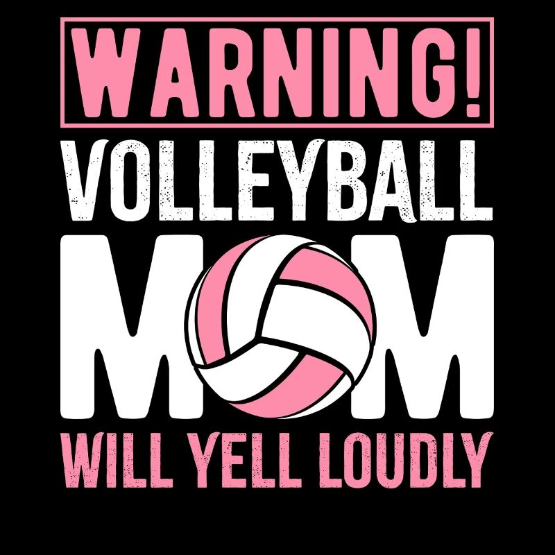 Warnung Volleyball Mom wird laut schreien