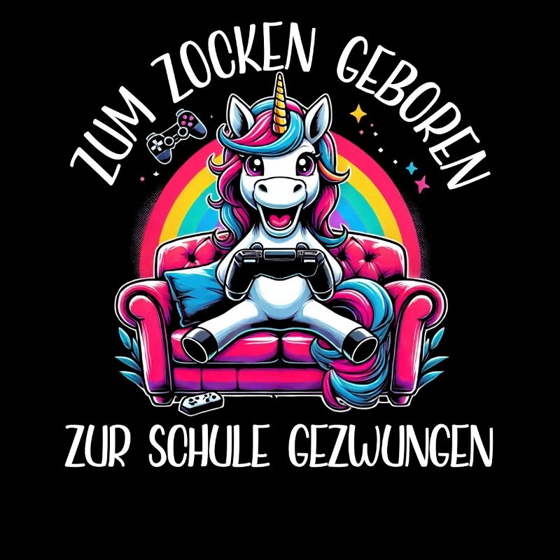 Née pour jouer Forcée d’aller à l’école Licorne