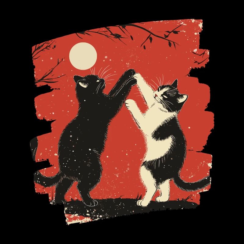 Combat de chats japonais