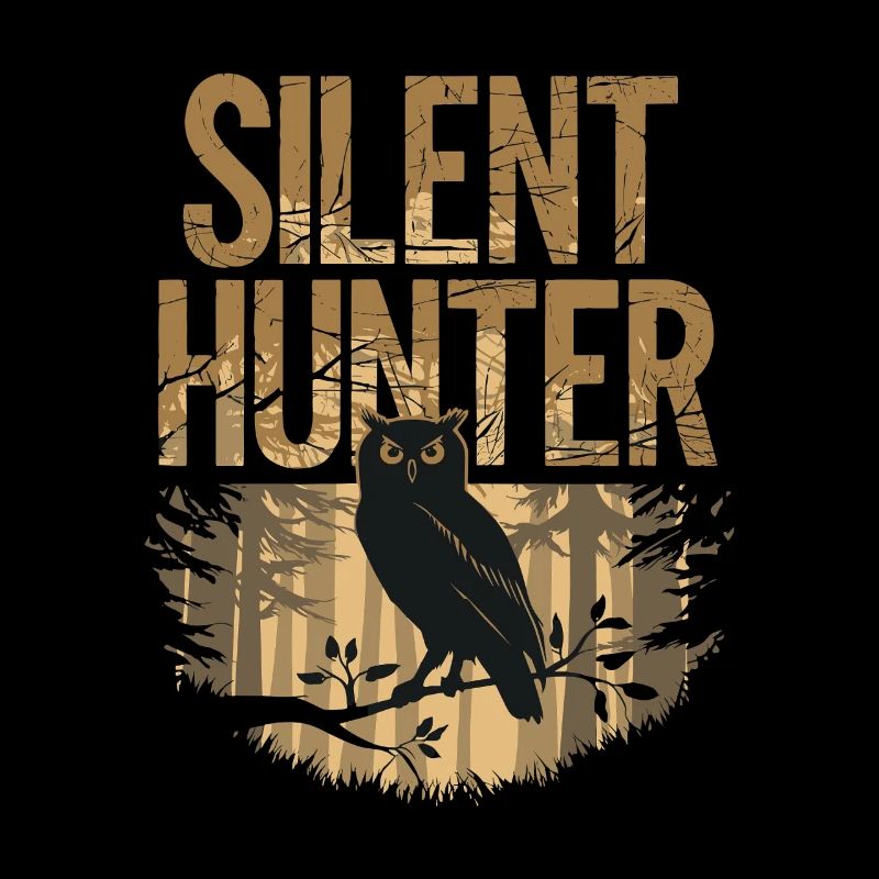Eule Silent Hunter Nacht für einen Eulen Fan