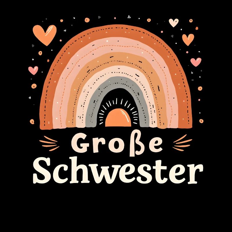 Große Schwester Regenbogen Boho